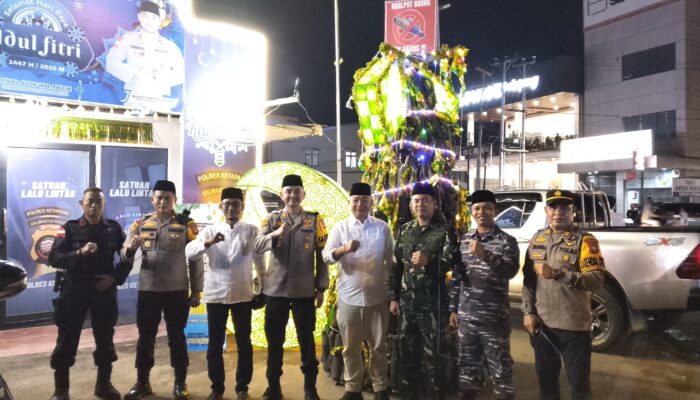 Dandim 1203/Ketapang Ikuti Vicon Bersama Kapolri di Pos Lantas, Pantau Kesiapan Malam Takbiran Idulfitri 1447 H