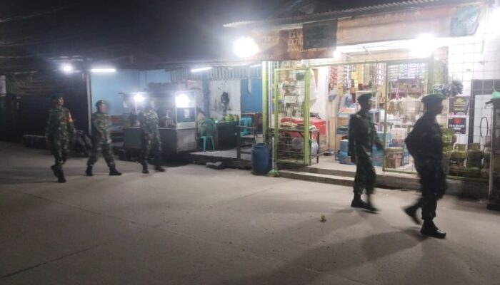 Koramil 11/Pasar Kemis Gelar Patroli Malam, Wilayah Terpantau Aman