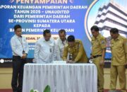 Serahkan LKPD2025 Unaudited wakil Bupati Deli Serdang Ke BPK Perwakilan Sumut