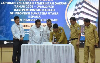 Serahkan LKPD2025 Unaudited wakil Bupati Deli Serdang Ke BPK Perwakilan Sumut IMG-20260331-WA0017