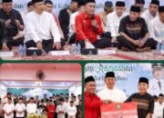 Bupati Alexander Wilyo,S.STP.,M.Si dan Wakil Bupati Jamhuri Amir, SH Menyambut kedatangan Wagub Krisantus Kurniawan, S.IP., M.Si. Silaturahmi Ramadhan