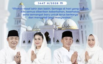 Bupati dan Wakil Bupati Ketapang Sampaikan Ucapan Selamat hari raya Idul Fitri 1447 H Mohon maaf lahir dan batin