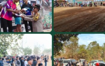 Polsek Matan Hilir Selatan Laksanakan Pengamanan Grasstrack of Glory Pantai alam tanjung batu, 05 Maret 2026