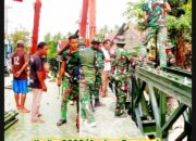 Pengabdian Tanpa Batas, Prajurit Kodim 0208/Asahan “Gempur” Jembatan Sei Buah Keras di Tengah Dahaga Ramadhan