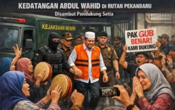 Kasus Gubernur Riau: Kedatangan Abdul Wahid ke Rutan Disambut Kompang dan Tangis Pendukung, Simbol Loyalitas atau Awal Babak Baru Kasus?