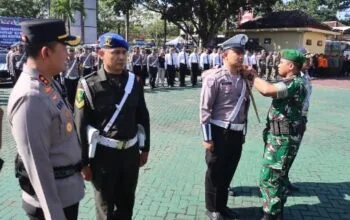 apel gelar pasukan operasi ketupat semeru 2026 polres magetan pengamanan arus mudik lebaran jawa timur.