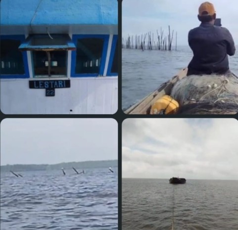 tugboat lestari 22 tabrak jermal nelayan kayong utara kalimantan barat