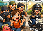 Begal di Jalan Aras Kabu kembali meraja lela Empat Pelaku Bersenjata tajam Beraksi di Pagi Hari