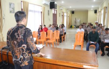 Polres Langkat Gelar Binrohtal, Perkuat Iman dan Kebersamaan Personel