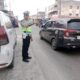 Pastikan Arus Lalu Lintas Kondusif, Sat Lantas Polres Batu Bara Kawal Titik Padat Jalinsum Indrapura
