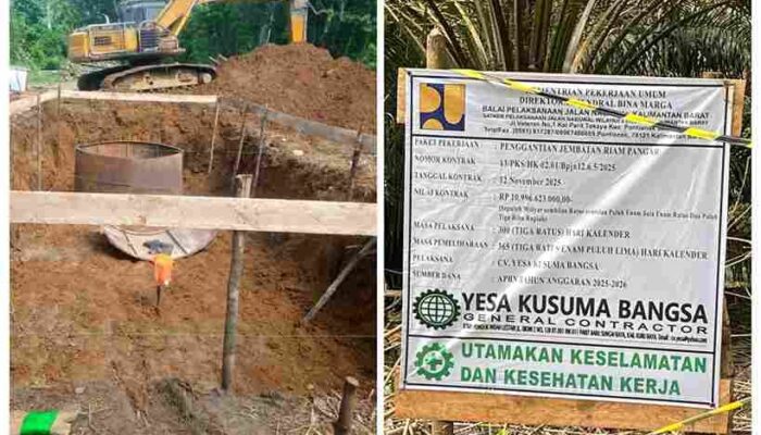 Nasional | Bengkayang – Skandal Proyek Jembatan Riam Pangar, Dugaan Pelanggaran K3 hingga BPJS, Proyek Dikejar Target atau Abaikan Keselamatan?