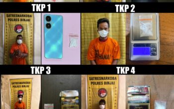 Dalam Sepekan, 6 (enam) Pengedar Narkoba diringkus Polres Binjai