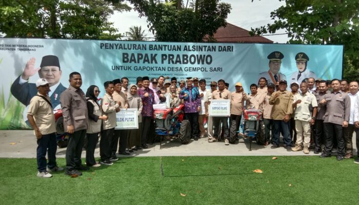 Apel Besar dan Halal Bihalal Digelar di Sepatan Timur Dan Penyerahan Traktor Gapoktan Desa Gempol Sari Dari Presiden