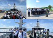 Semangat Merah Putih Berkibar di Laut: Calon Paskibraka Ketapang Sambangi KRI Sembilang-850