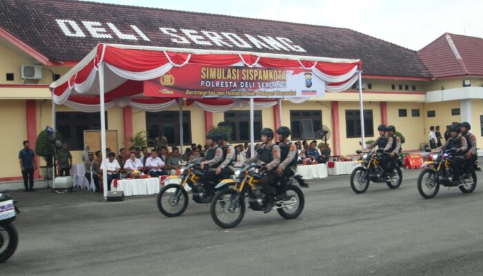Polresta Deli Serdang Uji Kesiapan Lewat Simulasi Sispam Kota