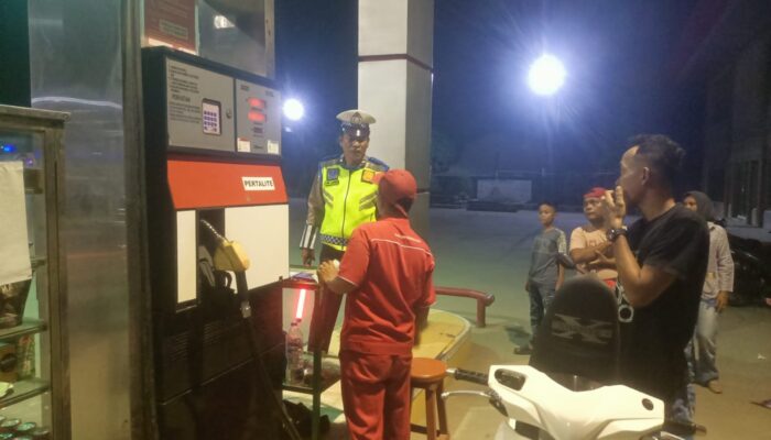 Sat Lantas Polres Batu Bara Pantau Stok BBM di Jalinsum Sei Bejangkar