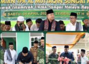 Bupati ketapang Aleksander Wilyo Resmikan TPA Al-Muttaqin dan Hadiri Halal Bihalal MWCNU Sei Melayu Rayak