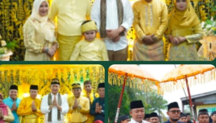 Bupati ketapang hadir halalbihalal yang sejuk di kediaman Pangeran Mangku Negara Kerajaan Matan, Uti Faradian