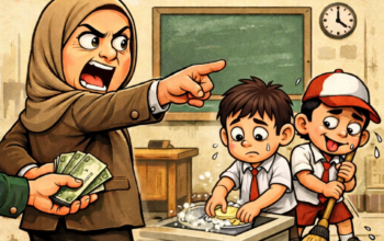 Sekolah Disulap Jadi Ladang Uang: Kepala SD 101865 Diduga Peras Pedagang dan Paksa Murid Jadi Buruh cuci Piring