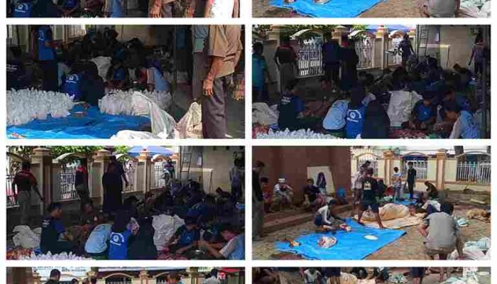 Nasional | Idul Adha Penuh Kepedulian di Cilacap, DKM Masjid Al Mujahidin Majenang Sembelih 11 Sapi dan 2 Kambing untuk 1.000 Warga