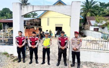 Pastikan Kekhusyukan Ibadah Kenaikan Yesus Kristus, Polres Batu Bara Intensifkan Patroli Gereja