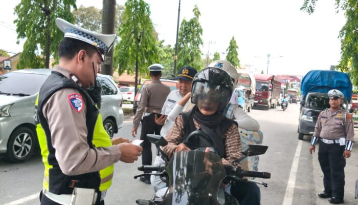 Satlantas Polres Langkat Intensifkan Razia Opsen PKB dan BBNKB, Wujud Nyata Polri Tingkatkan Ketertiban Berlalu Lintas