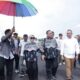 Bupati Aleksander Wilyo dan Wakil bupati Jamhuri Amir Sambut dengan meriah kedatangan Bpk Oesman Sapta Odang (OSO di Bandara Rahadi Oesman ketapang