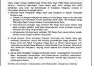 Bupati Aleksander Wilyo terbitkan surat edaran Sebagai respon keluhan masarakat ketapang pembelian Tandan Buah Segar (TBS) Kelapa Sawit