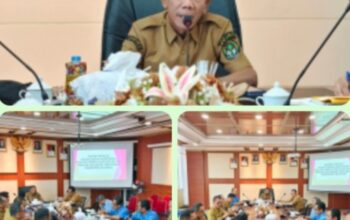 Wakil Bupati Ketapang, Jamhuri Amir, SH, memimpin Rapat Monitoring dan Evaluasi Kinerja serta Tata Kelola Perusahaan Umum Daerah