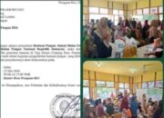 Kegiatan penyaluran bantuan pangan tersebut dilaksanakan desa Pesaguan kiri berjalan dengan lancar berdasarkan surat undangan resmi