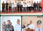 Bupati ketapang Alexander Wilyo dan wakil bupati Jamhuri Amir sambut kedatangan Bapak Oesman Sapta Odang pulang kampung di tanah Kayong