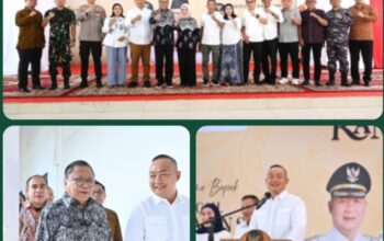Bupati ketapang Alexander Wilyo dan wakil bupati Jamhuri Amir sambut kedatangan Bapak Oesman Sapta Odang pulang kampung di tanah Kayong