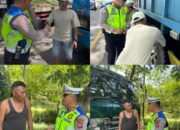 Satlantas Polres Batu Bara Turun ke Jalan, Sopir Truk Diimbau Taat Aturan Demi Tekan Angka Kecelakaan
