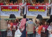 Satresnarkoba Polres Batu Bara Gelar Minggu Kasih dan Salurkan Sembako di Gereja Santa Maria De Pazzi