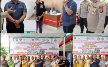 Polres Batu Bara Bersama Yayasan Lions Club dan RS Sapta Medika Gelar Bakti Kesehatan Sambut Hari Bhayangkara ke-80