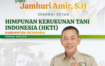 Jamhuri Amir Resmi Dilantik sebagai Ketua HKTI Kabupaten Ketapang Periode 2026–2031