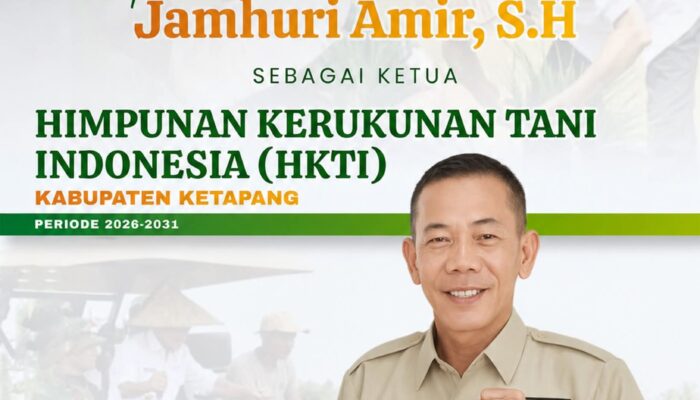 Jamhuri Amir Resmi Dilantik sebagai Ketua HKTI Kabupaten Ketapang Periode 2026–2031