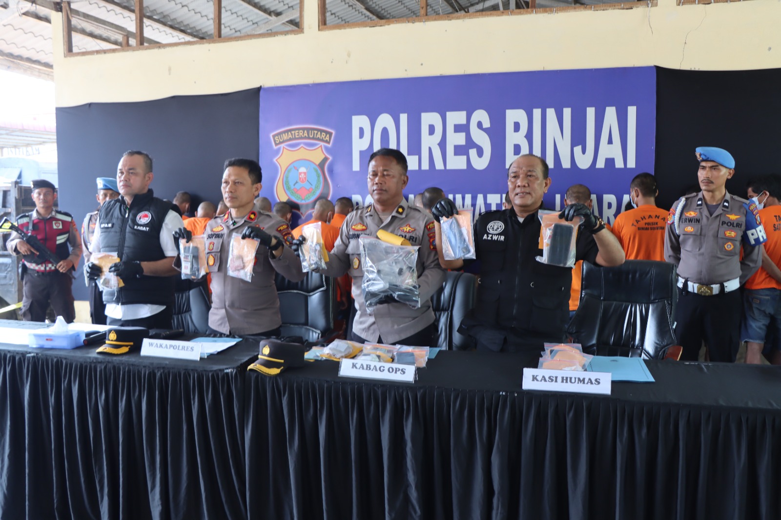 Operasi Antik Toba 2026 Polres Binjai ungkap 23 kasus narkoba dan gerebek sarang narkoba