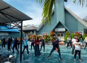 Bikin Suasana Ceria, Lapas Labuhan Ruku Hadirkan Instruktur Profesional Demi Senam Warga Binaan