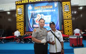 Sambut Hari Bhayangkara ke-80, Polres Pelabuhan Belawan Gelar Donor Darah