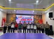 Semarak Hari Bhayangkara Ke-80, Polres Batu Bara Gelar Turnamen Tenis Meja Antar Satker dan Polsek Jajaran