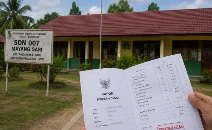 Sofia menuturkan kepada DetikReportase.com anaknya minta berhenti sekolah akibat keputusan sepihak SDN 007 Mayang Sari Pelalawan.