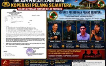 proses penegakan hukum dan penyelidikan kasus dugaan penggelapan dana koperasi oleh Polres Ketapang Kalbar.