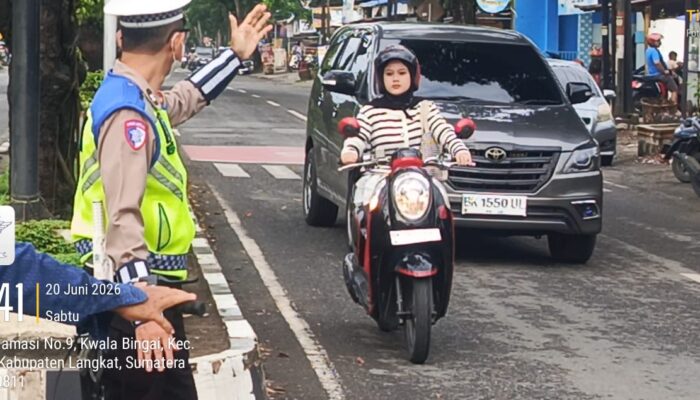 Kasat Lantas Polres Langkat Optimalkan Pengaturan Arus Lalu Lintas Demi Kelancaran Aktivitas Masyarakat
