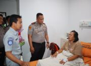 Kapolres Batu Bara Besuk Korban Kecelakaan Maut di Tol Lima Puluh-Indrapura, Wujud Kepedulian kepada Korban dan Keluarga