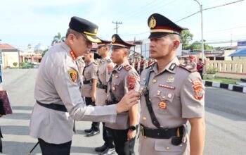 Kapolresta Deli Serdang Pimpin Sertijab Kasat Reskrim dan Dua Kapolsek Jajaran
