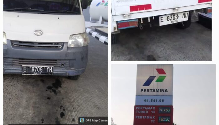Pelat Depan Belakang Berbeda Kedapatan Isi BBM Bersubsidi di SPBU Gebang Purworejo, Bagaimana Pengawasan SPBU nya??