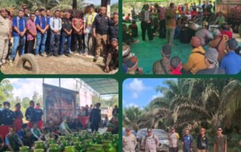 Polsek Jelai Hulu Bersama TNI dan Instansi Terkait Laksanakan Pengamanan Pembukaan Portal Adat Akses PT. FAPE dan PT. USP