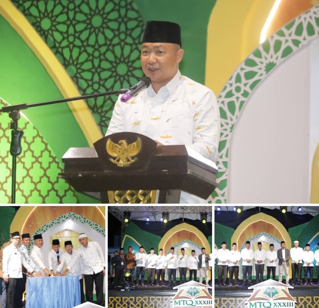 Bupati Ketapang resmi membuka jalannya acara MTQ XXXIII tingkat kabupaten di Muara Pawan