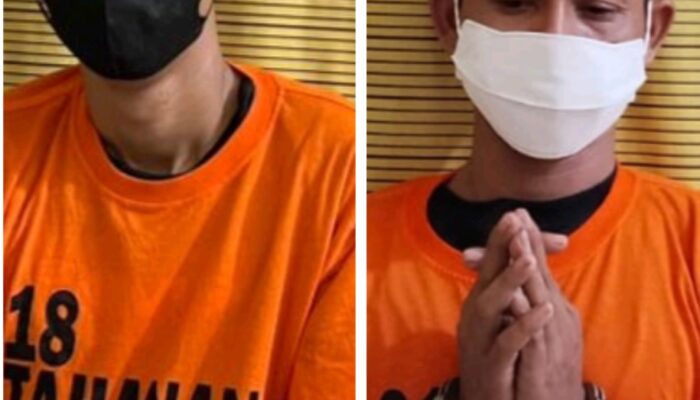 Dua Pria Sebagai Pengedar Narkoba, Ditangkap Satresnarkoba Polres Binjai